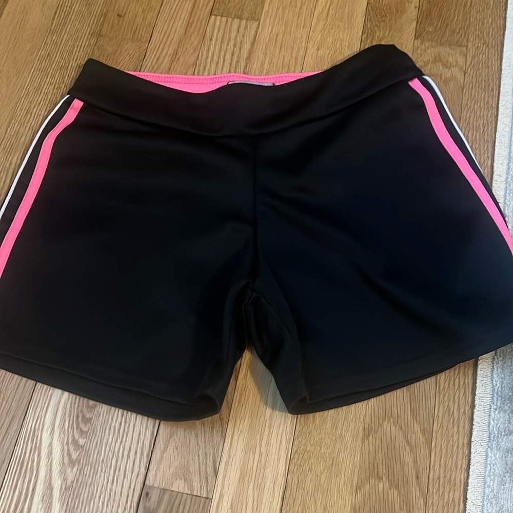 Women’s athletic shorts | Fame for fifteen | Pink and Black